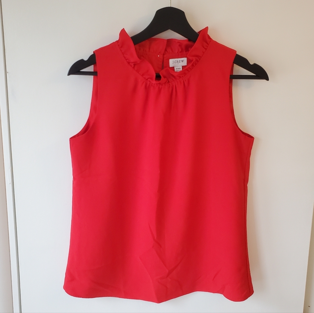 J. Crew Outlet Women's Red Sleeveless Top - Size XXS